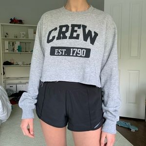 John Galt cropped crew sweatshirt